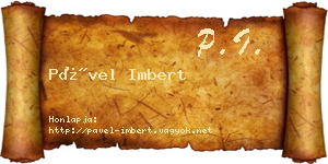 Pável Imbert névjegykártya